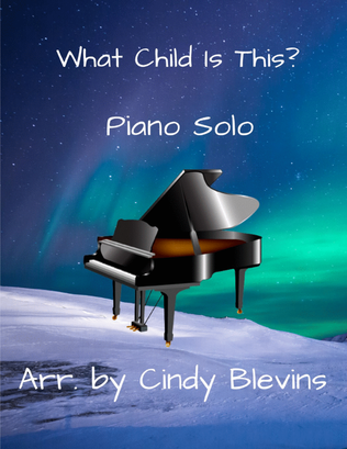 Book cover for What Child Is This? for Piano Solo