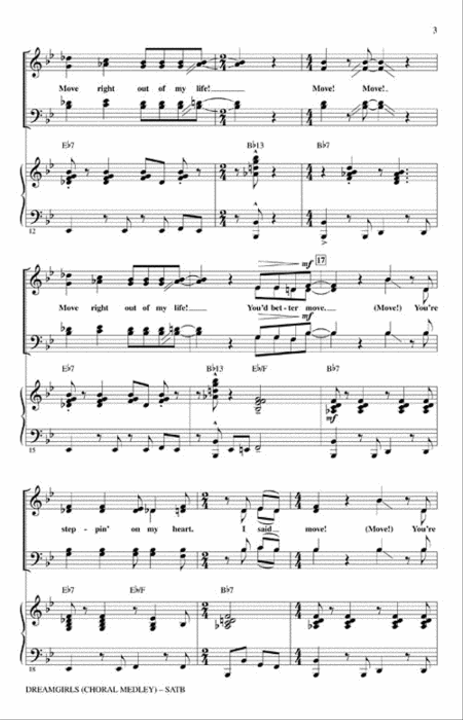 Dreamgirls Dreamgirls 4-Part scores gallery preview page 3