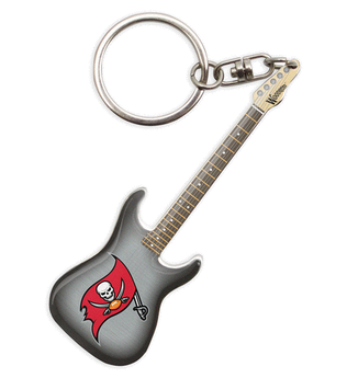 Tampa Bay Buccaneers Electric Guitar Keychain