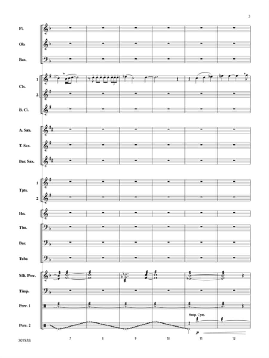 Arabian Dances (score only) Concert Band scores gallery preview page 3