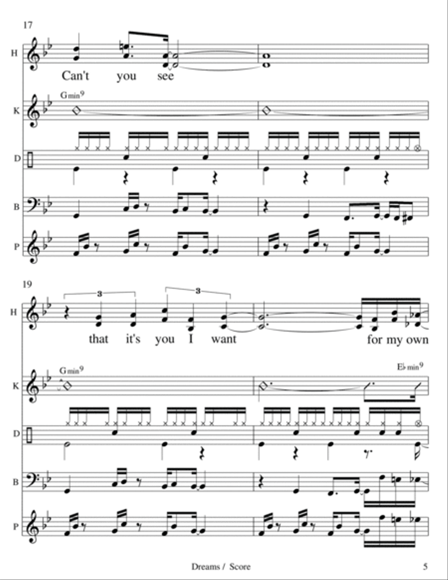 Dreams Trumpet scores gallery preview page 6