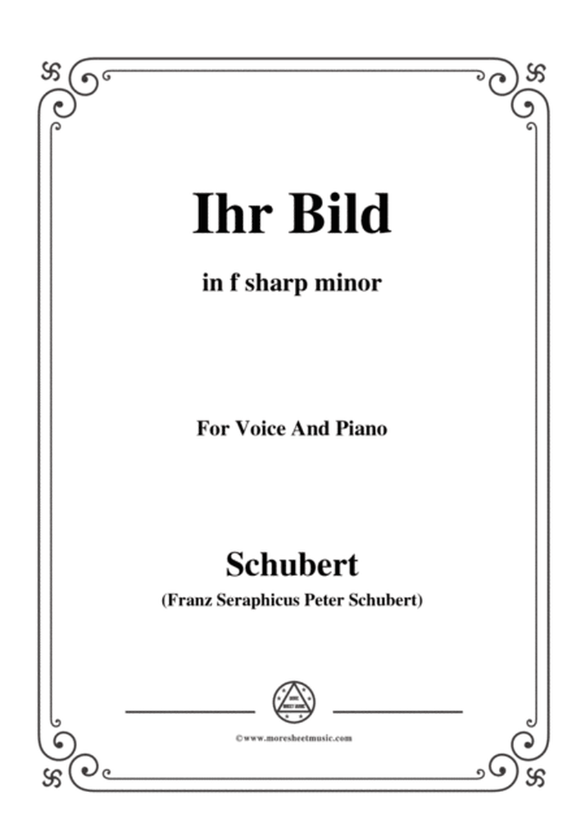 Schubert-Ihr Bild,in f sharp minor,for Voice&Piano image number null