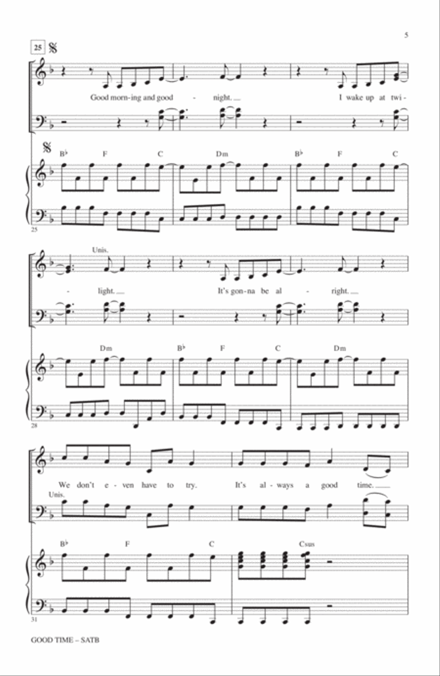 Good Time 4-Part scores gallery preview page 4