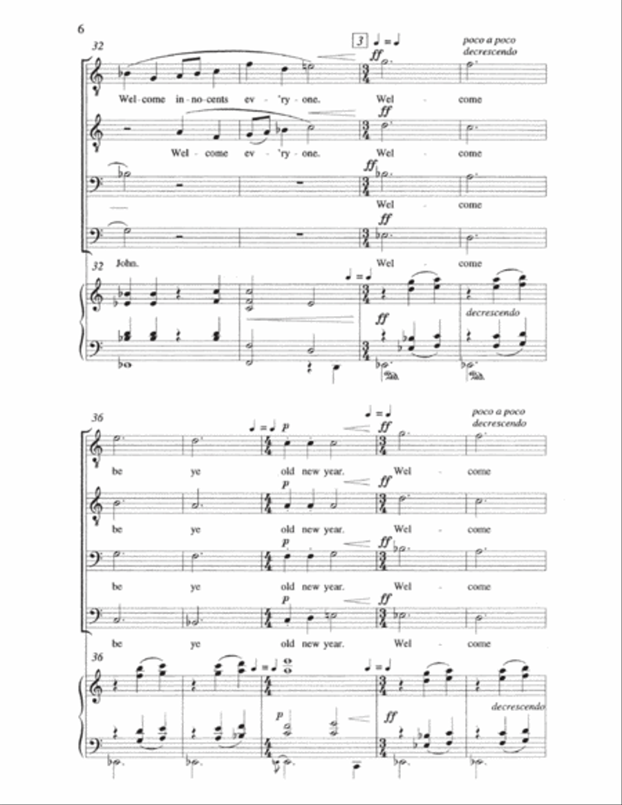 Welcome Yule TTBB scores gallery preview page 5