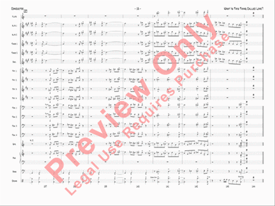 What Is This Thing Called Love? Jazz Ensemble scores gallery preview page 21