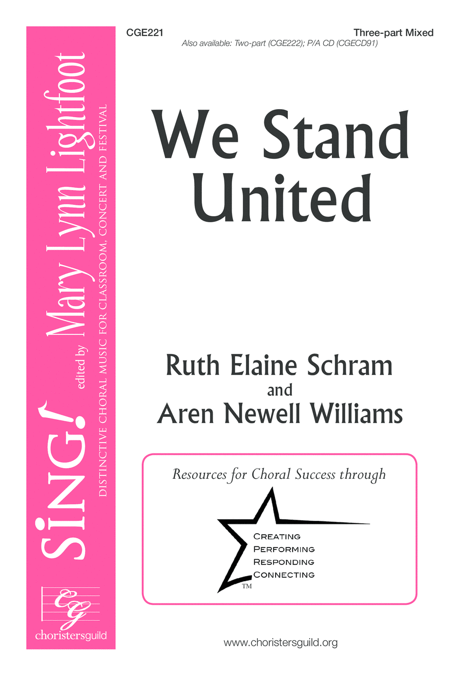 We Stand United Three-part Mixed 3-Part scores gallery preview page 1