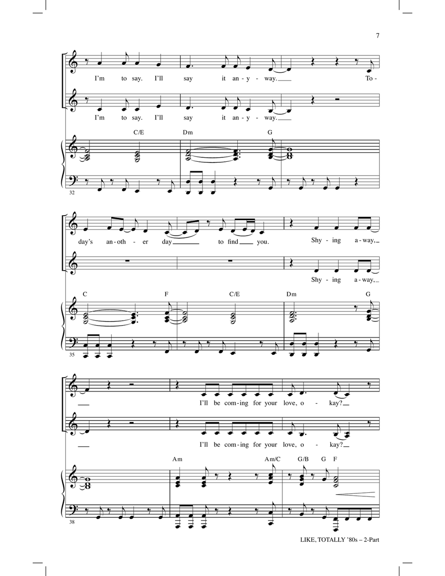 Like, Totally '80s (arr. Mark Brymer) 2-Part scores gallery preview page 6
