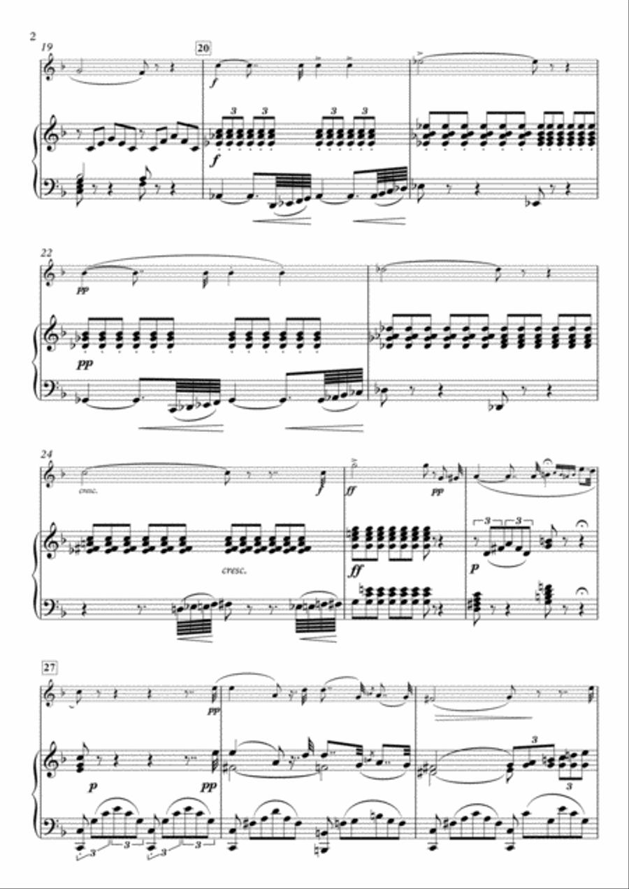 Salve Maria for Viola & Piano Viola scores gallery preview page 2