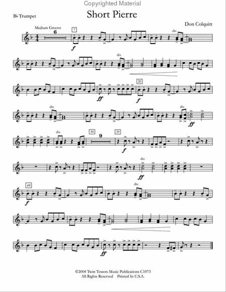 Short Pierre Short Pierre Concert Band scores gallery preview page 14