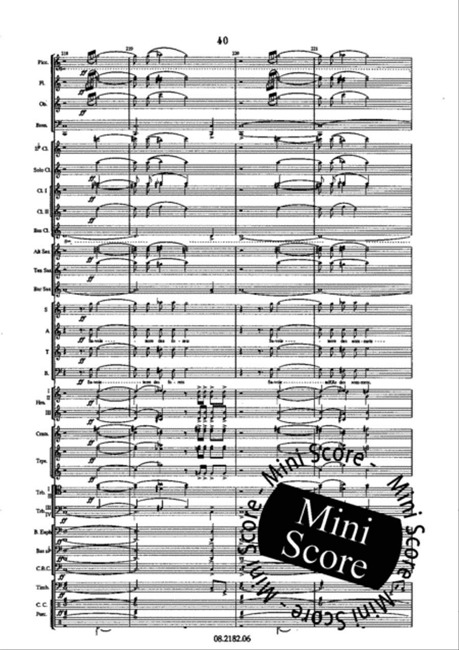 Oratorio Olympique SATB/Harmonie 4-Part scores gallery preview page 44