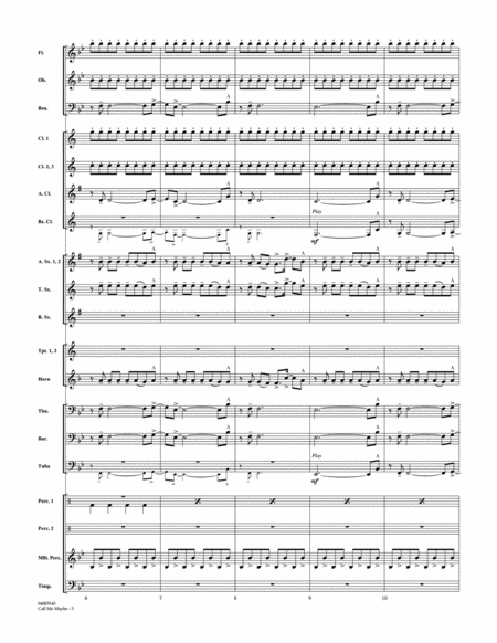 Call Me Maybe - Conductor Score (Full Score)