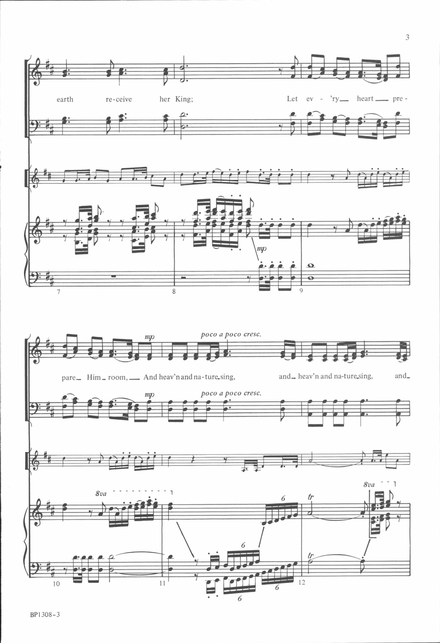 Christmas Choral Fantasy 4-Part scores gallery preview page 3
