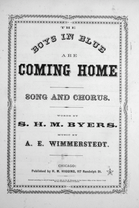 The Boys in Blue are Coming Home. Song and Chorus