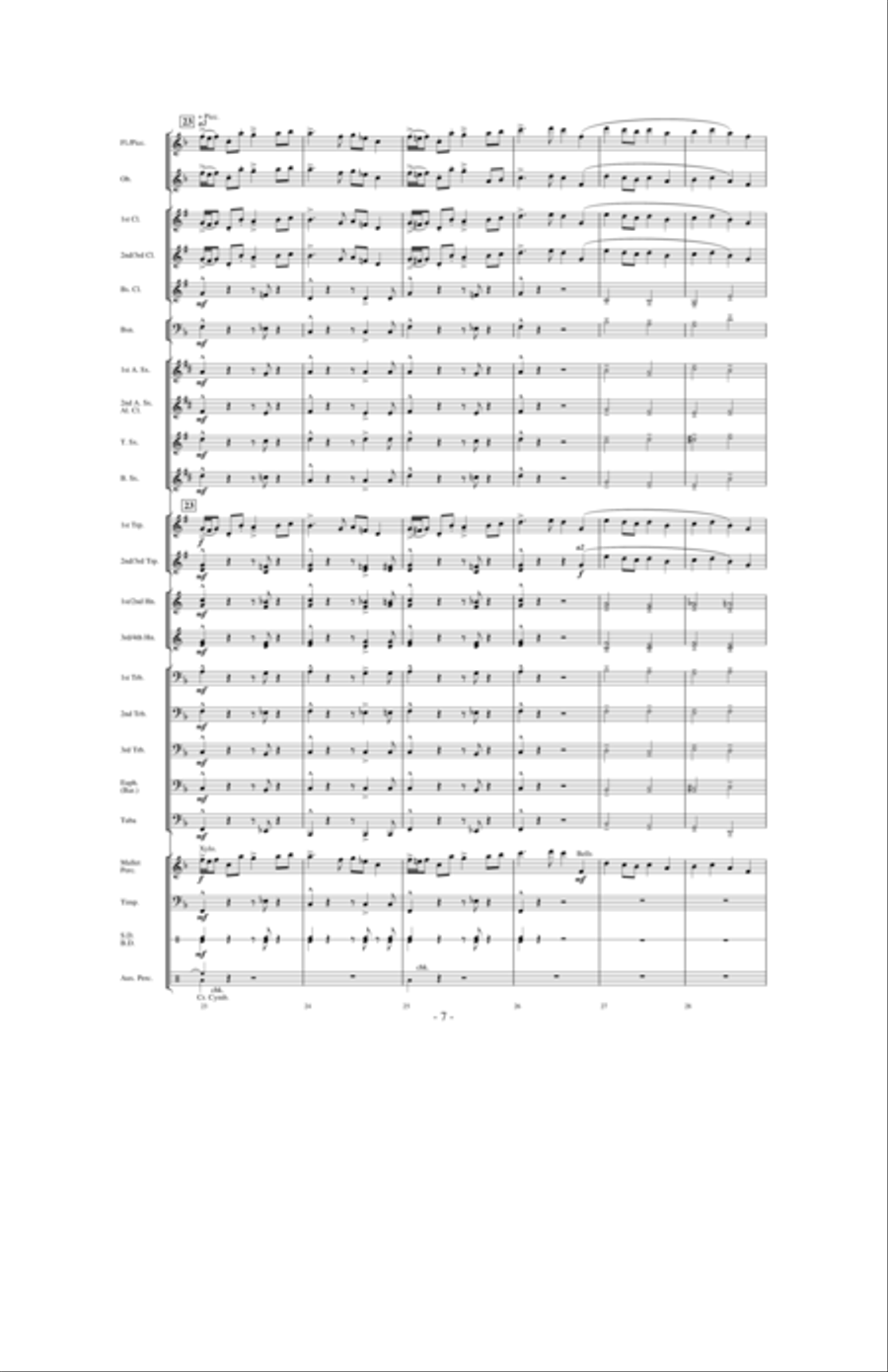 Dancing With The Wind Concert Band scores gallery preview page 6