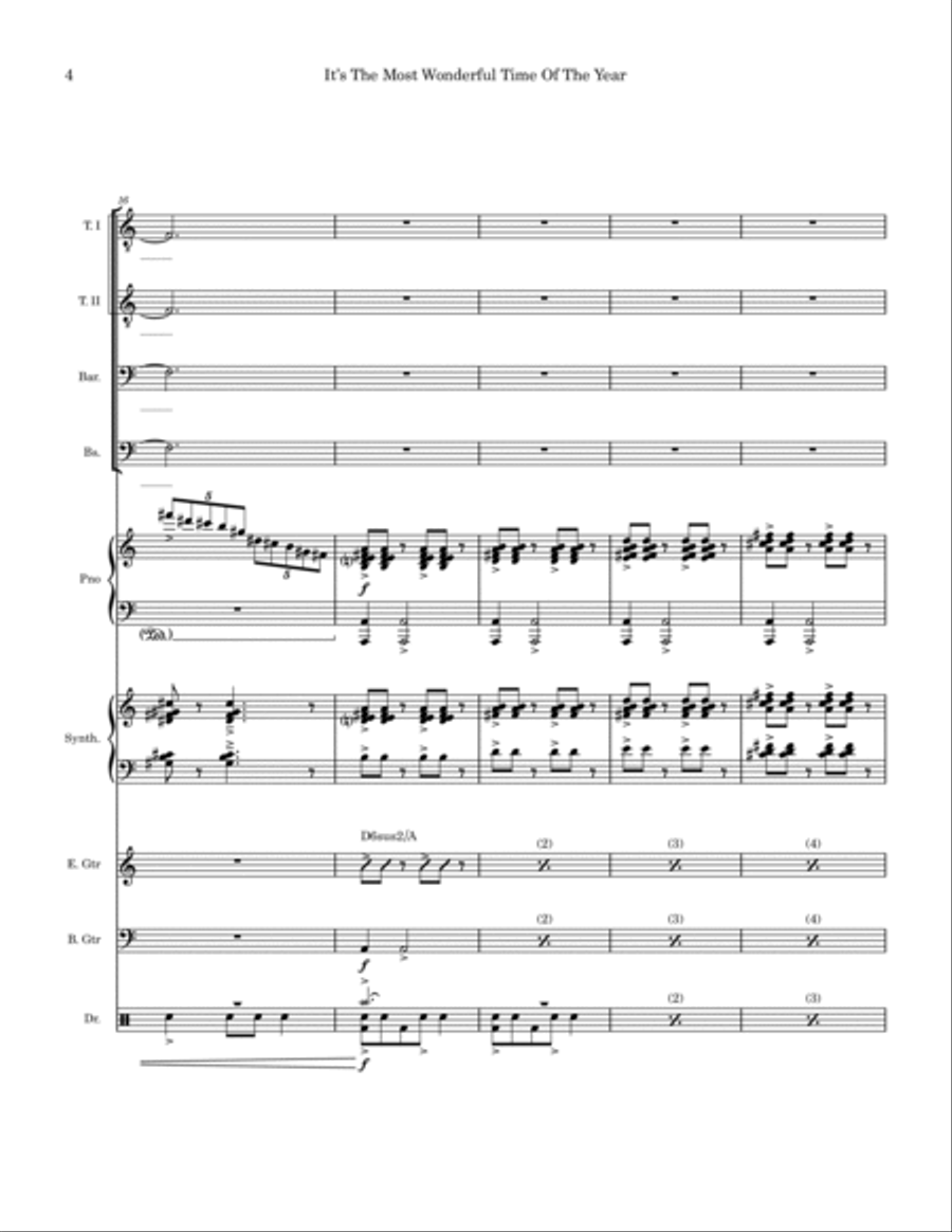 It's The Most Wonderful Time Of Year Small Ensemble scores gallery preview page 4
