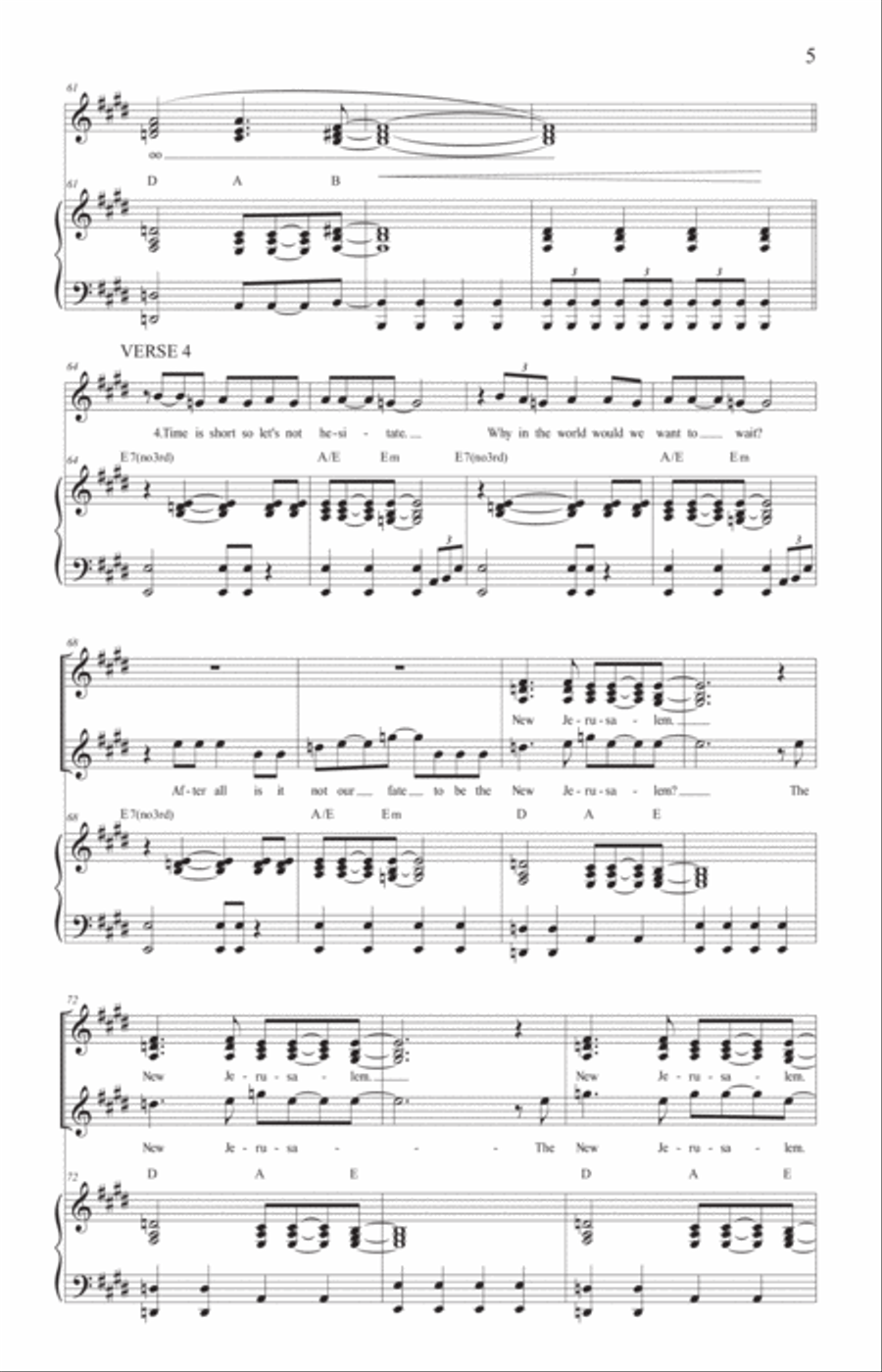 When Will We Be the New Jerusalem 4-Part scores gallery preview page 6