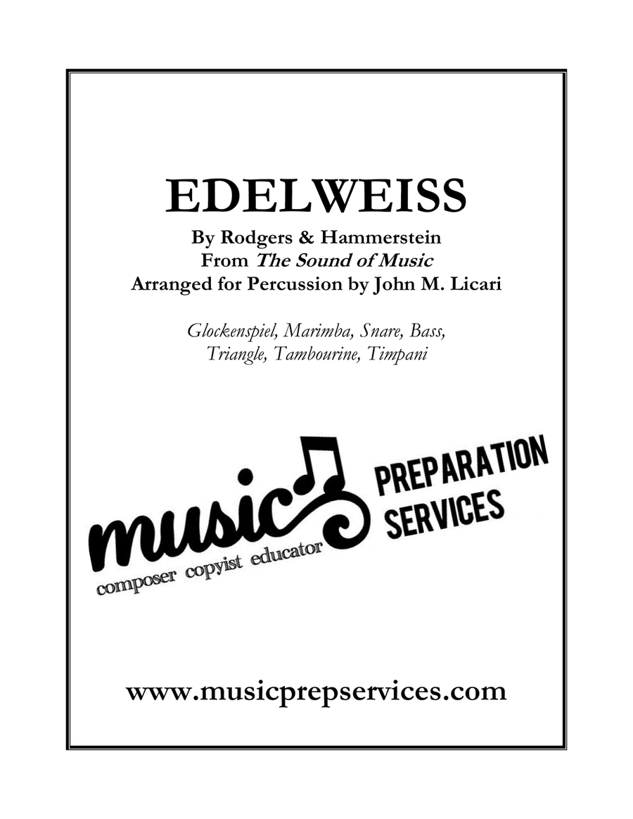 Edelweiss Percussion Ensemble scores gallery preview page 1