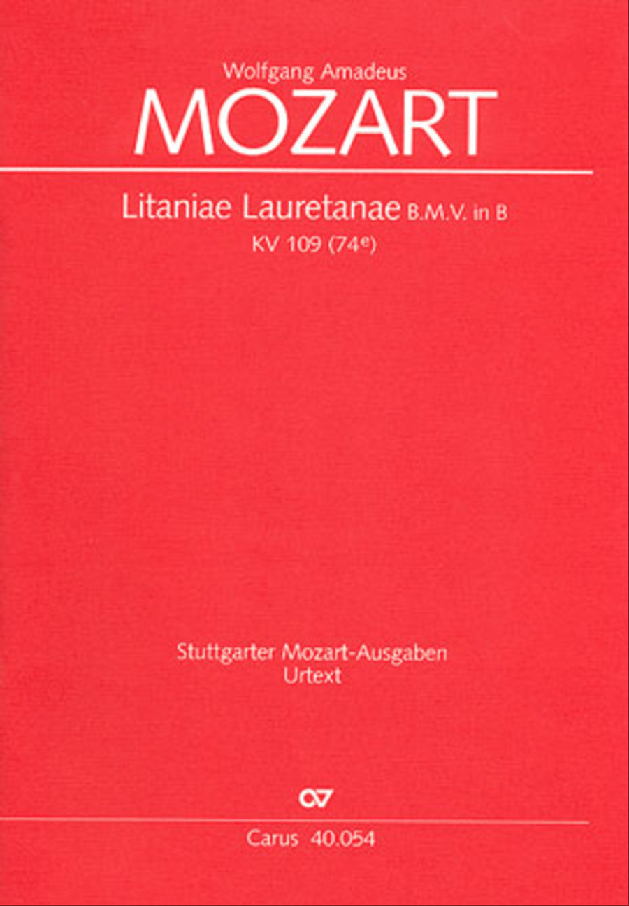 Litaniae Lauretanae B.M.V in B 4-Part scores gallery preview page 1