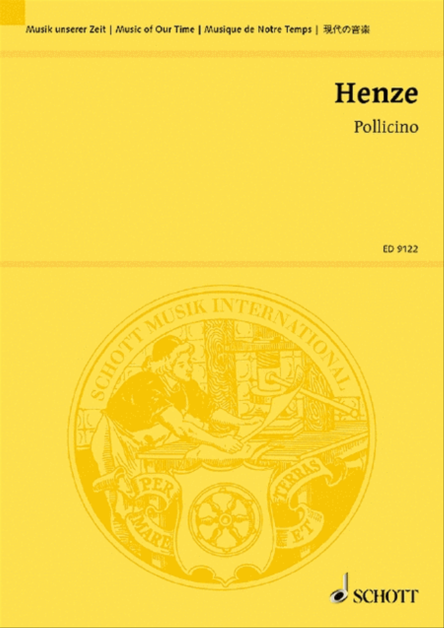 Henze Hw Pollicino Maerchen F Musik (ep Study Score scores gallery preview page 1