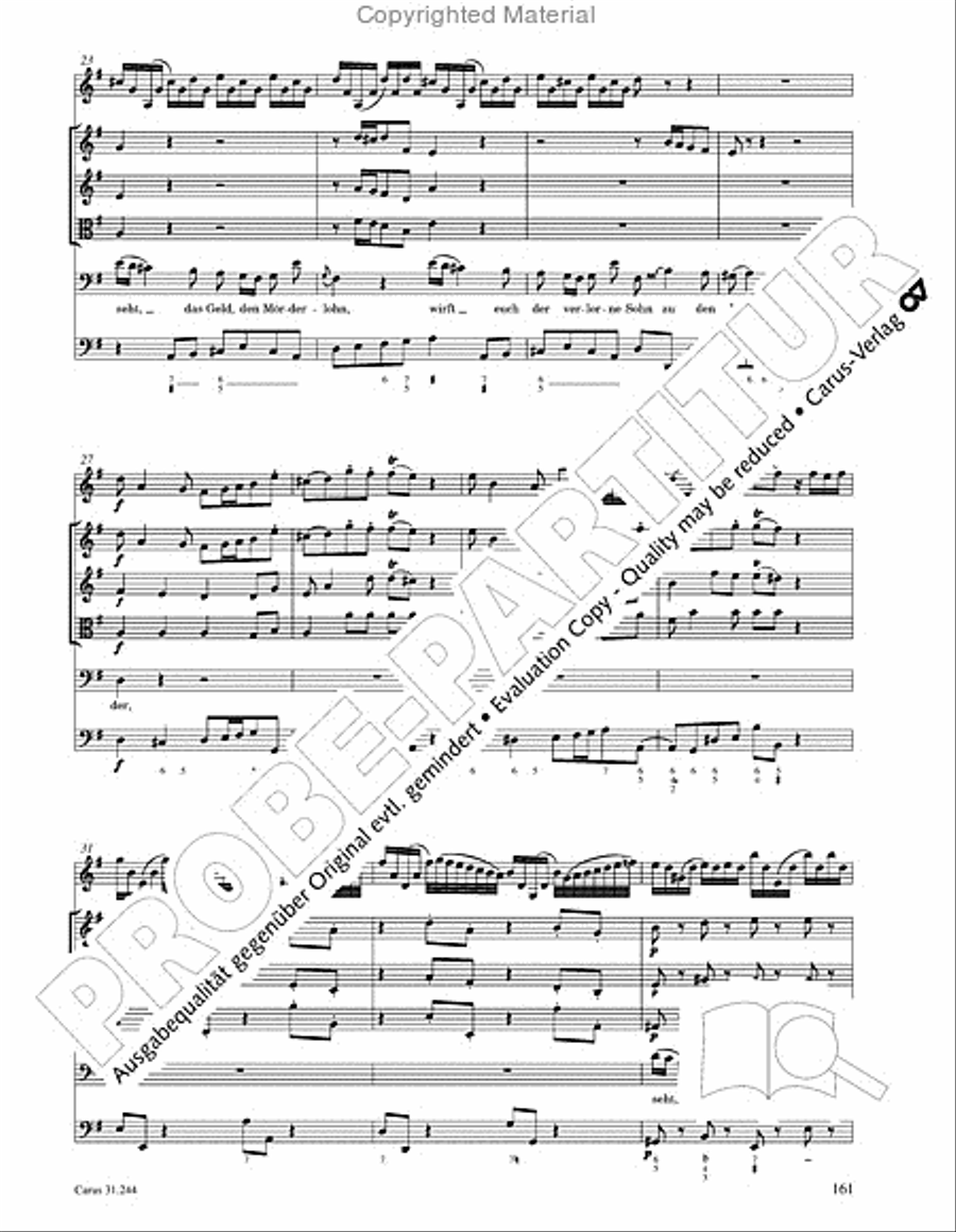 St. Matthew Passion (Matthaus-Passion) 4-Part scores gallery preview page 163