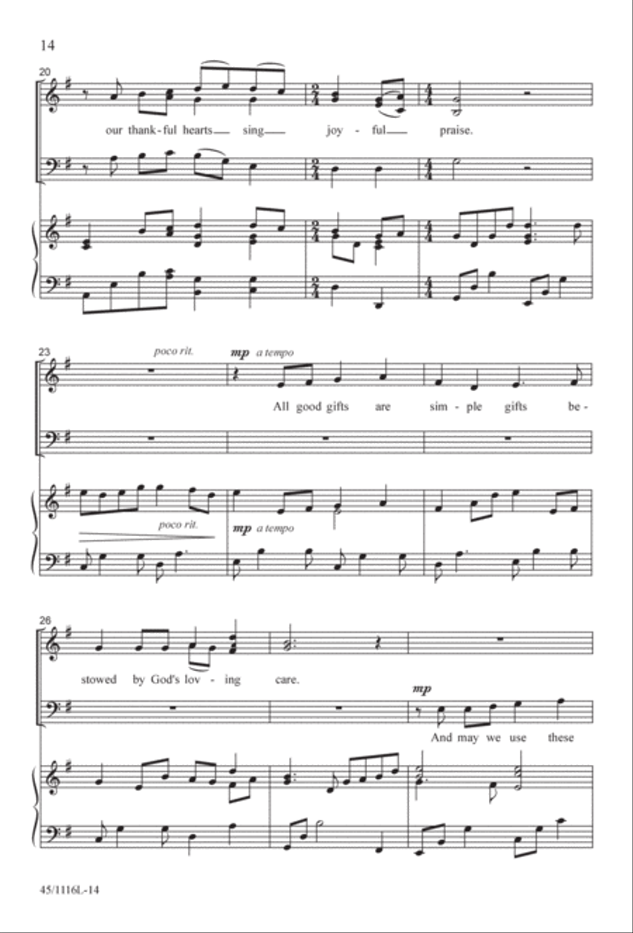 12 Anthems for about 12 Singers 3-Part scores gallery preview page 14