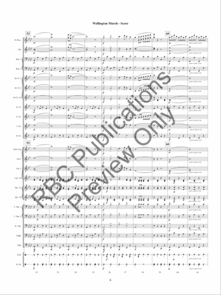Wellington March Concert Band scores gallery preview page 8