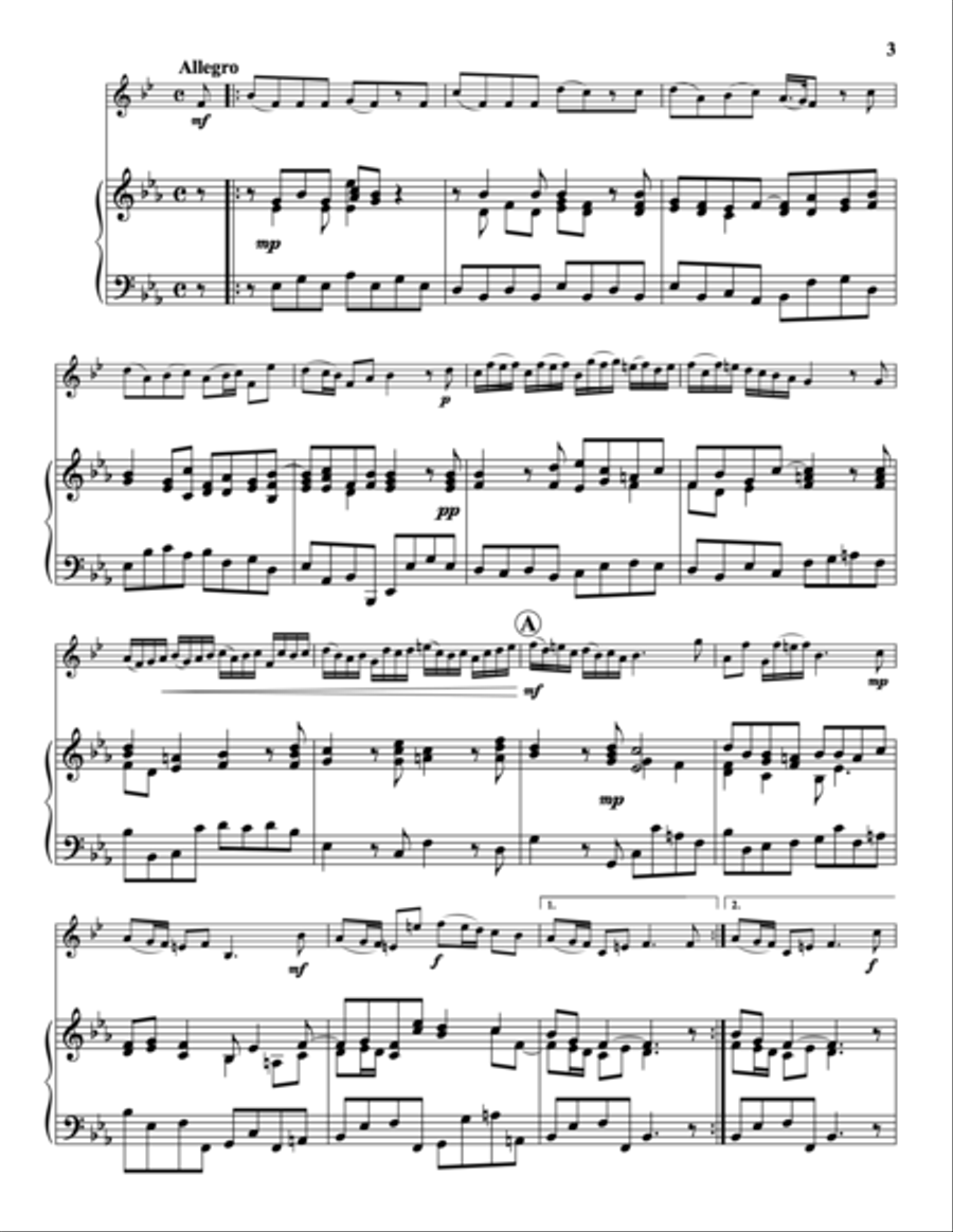 Sonata V Piano Accompaniment scores gallery preview page 3