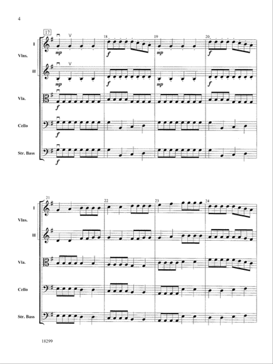 Three Scenes from a Green Valley: Score String Orchestra scores gallery preview page 4
