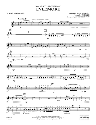 Evermore (from Beauty and the Beast) (arr. Michael Brown) - Eb Alto Saxophone 1