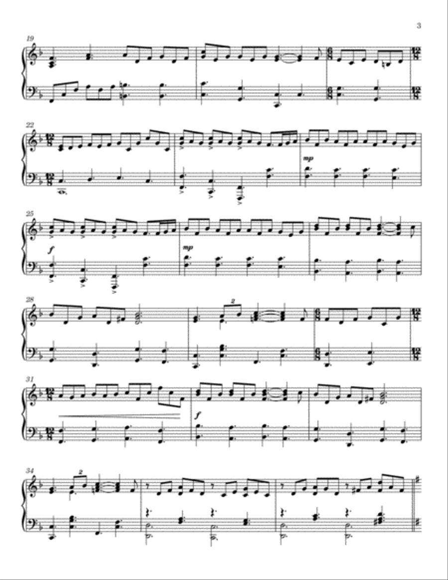 What Child Is This? A Collection of Christmas Carols for Solo Piano by Michael Ware Piano Solo scores gallery preview page 5