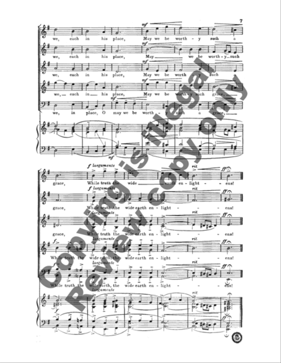 Long Hast Thou Stood, O Church of God Divisi scores gallery preview page 10