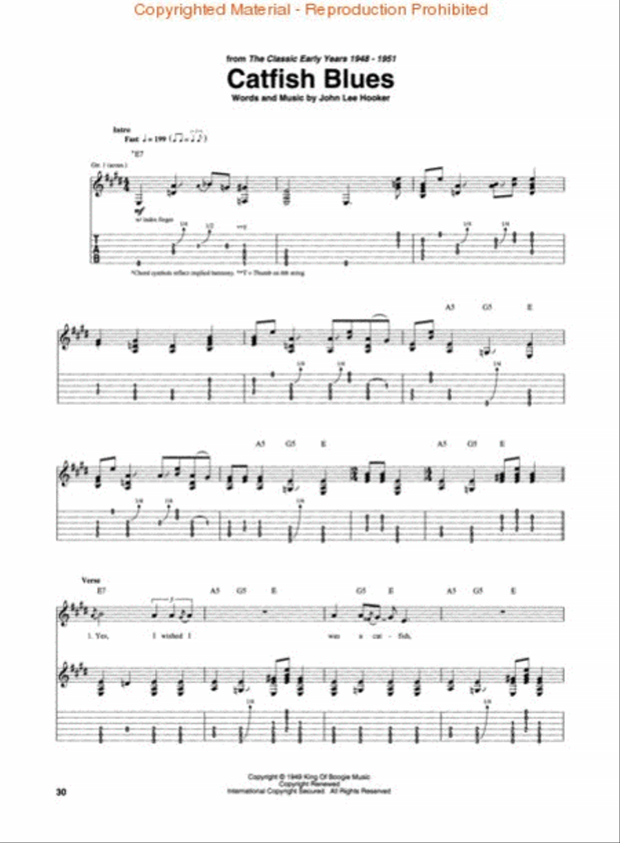 John Lee Hooker Anthology Electric Guitar scores gallery preview page 4