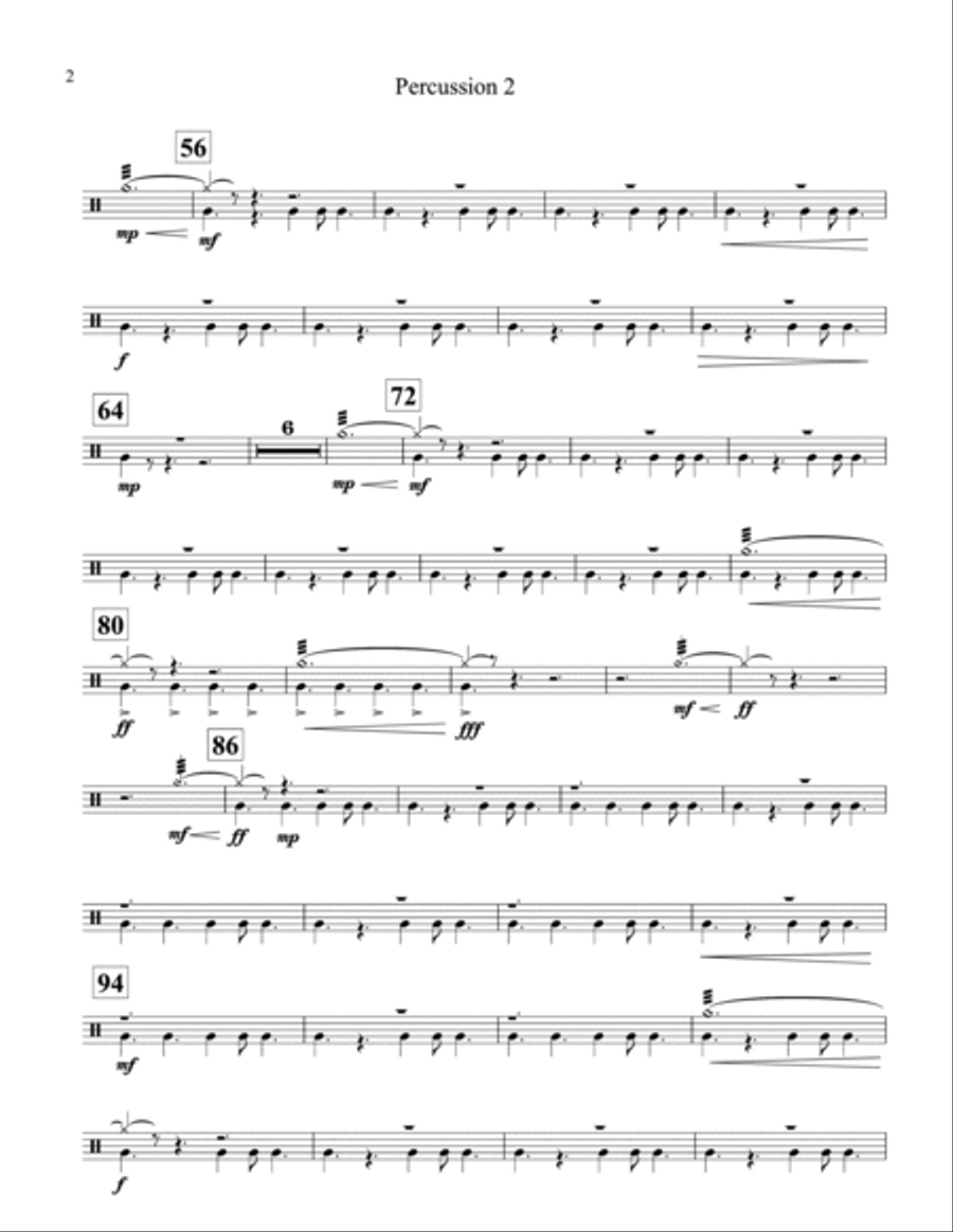 Glorious Revolution: 2nd Percussion Concert Band scores gallery preview page 2