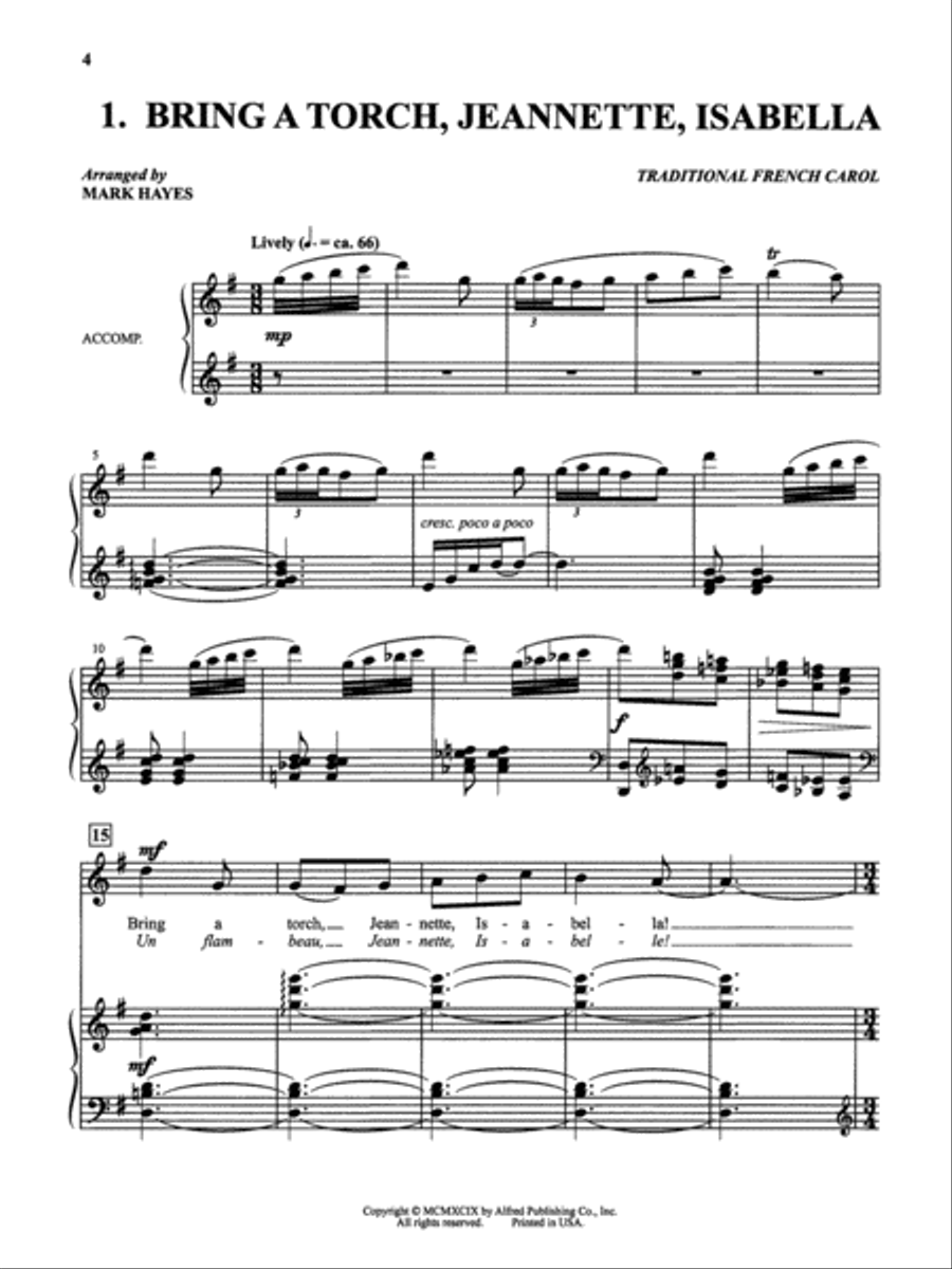 Mark Hayes Vocal Solo Collection: 10 Christmas Songs for Solo Voice - Medium High (Book Only) High Voice scores gallery preview page 3