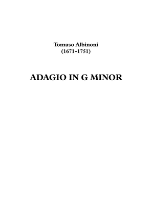Book cover for Adagio - Albinoni