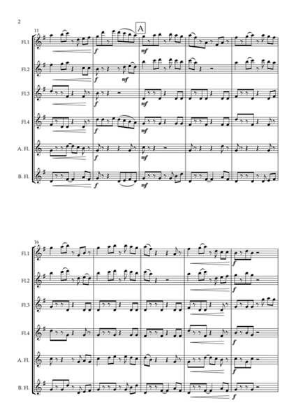 "Calypso" For Flute Choir (with hand claps) image number null