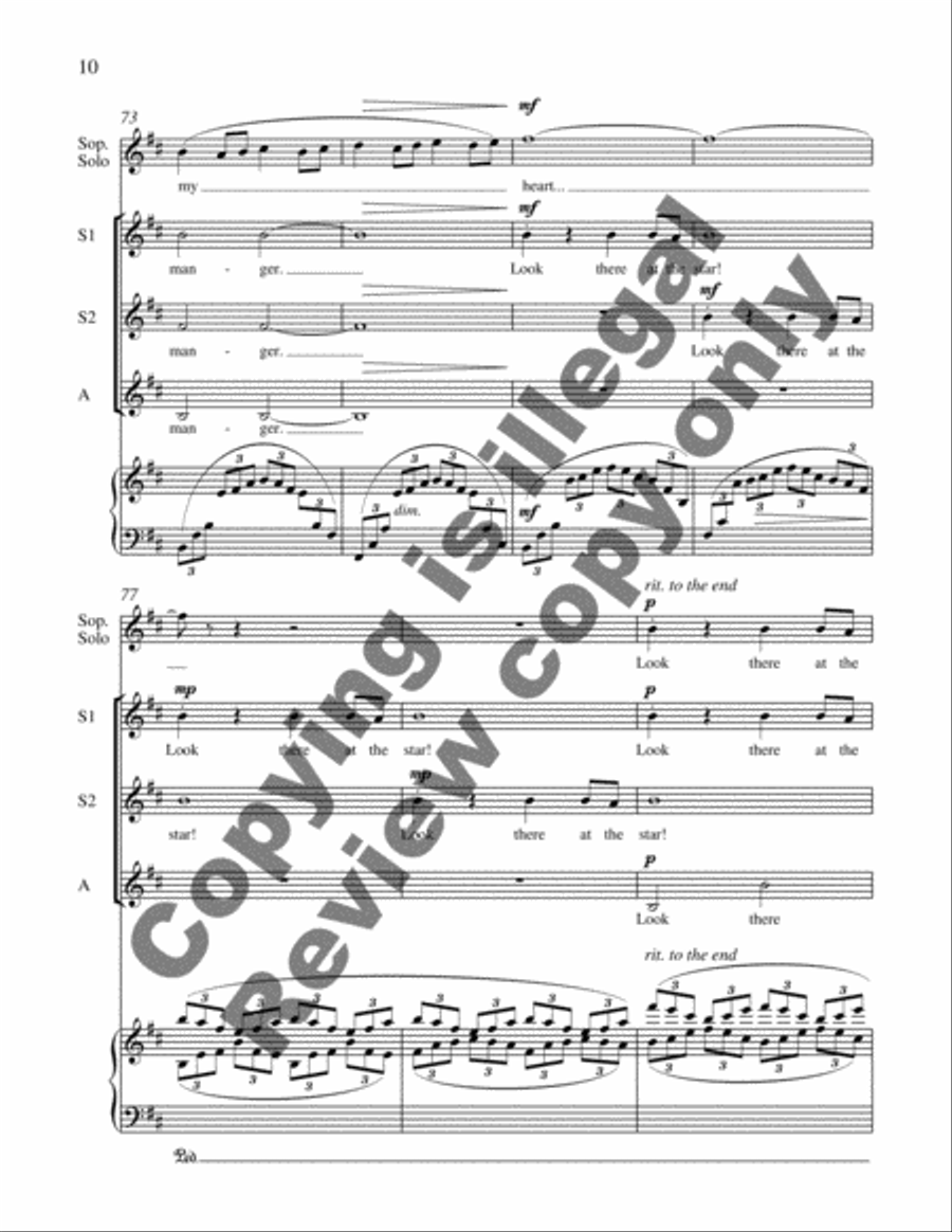 Shepherd's Song at Christmas SSA scores gallery preview page 7