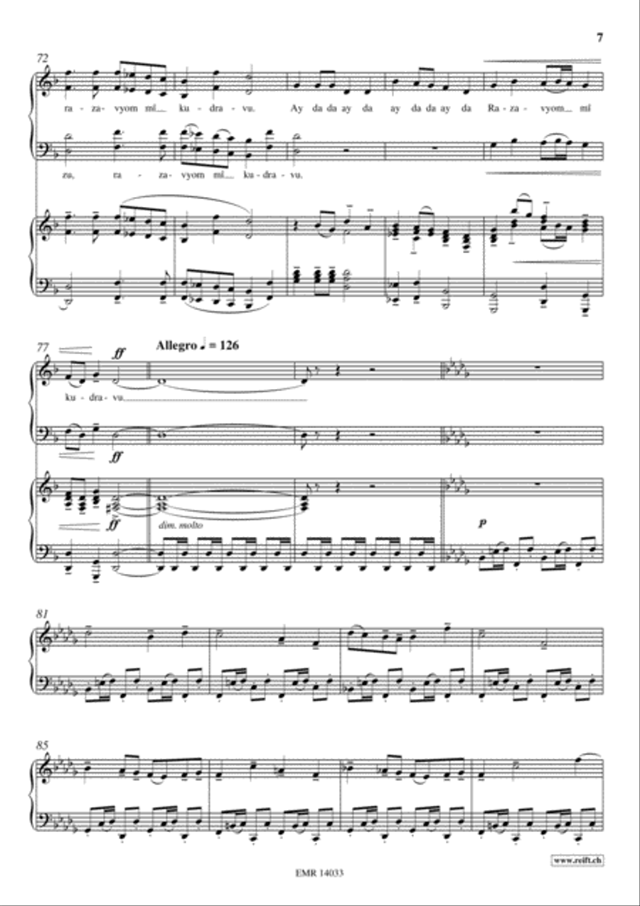 Moscow Nights 4-Part scores gallery preview page 7