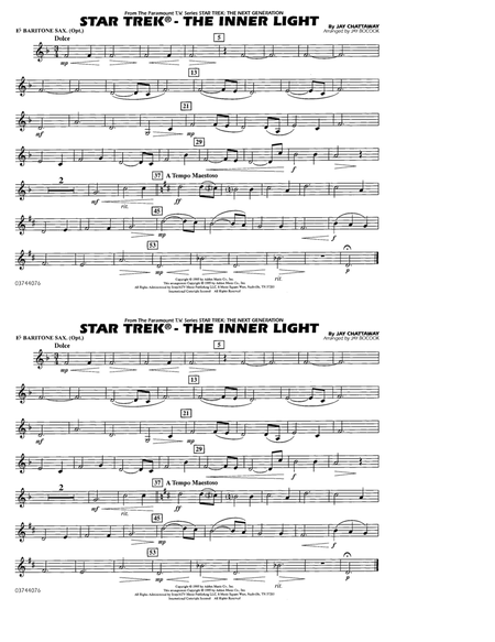 Star Trek - The Inner Light - Eb Baritone Sax