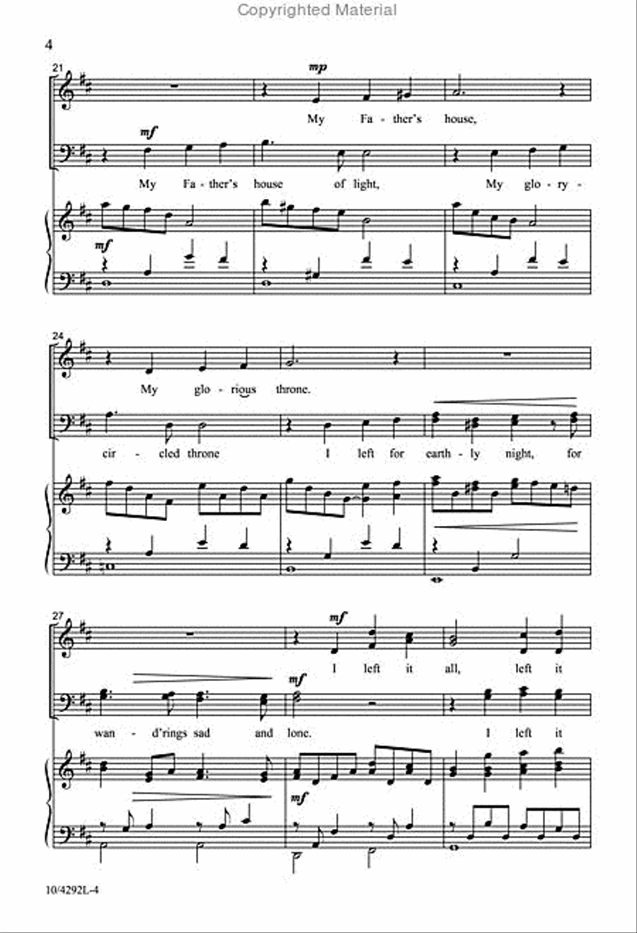 I Gave My Life for Thee I Gave My Life for Thee 4-Part scores gallery preview page 4