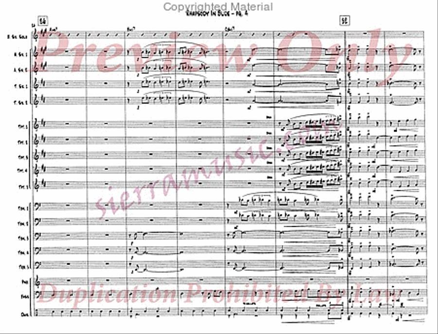 Rhapsody In Blue Jazz Ensemble scores gallery preview page 5