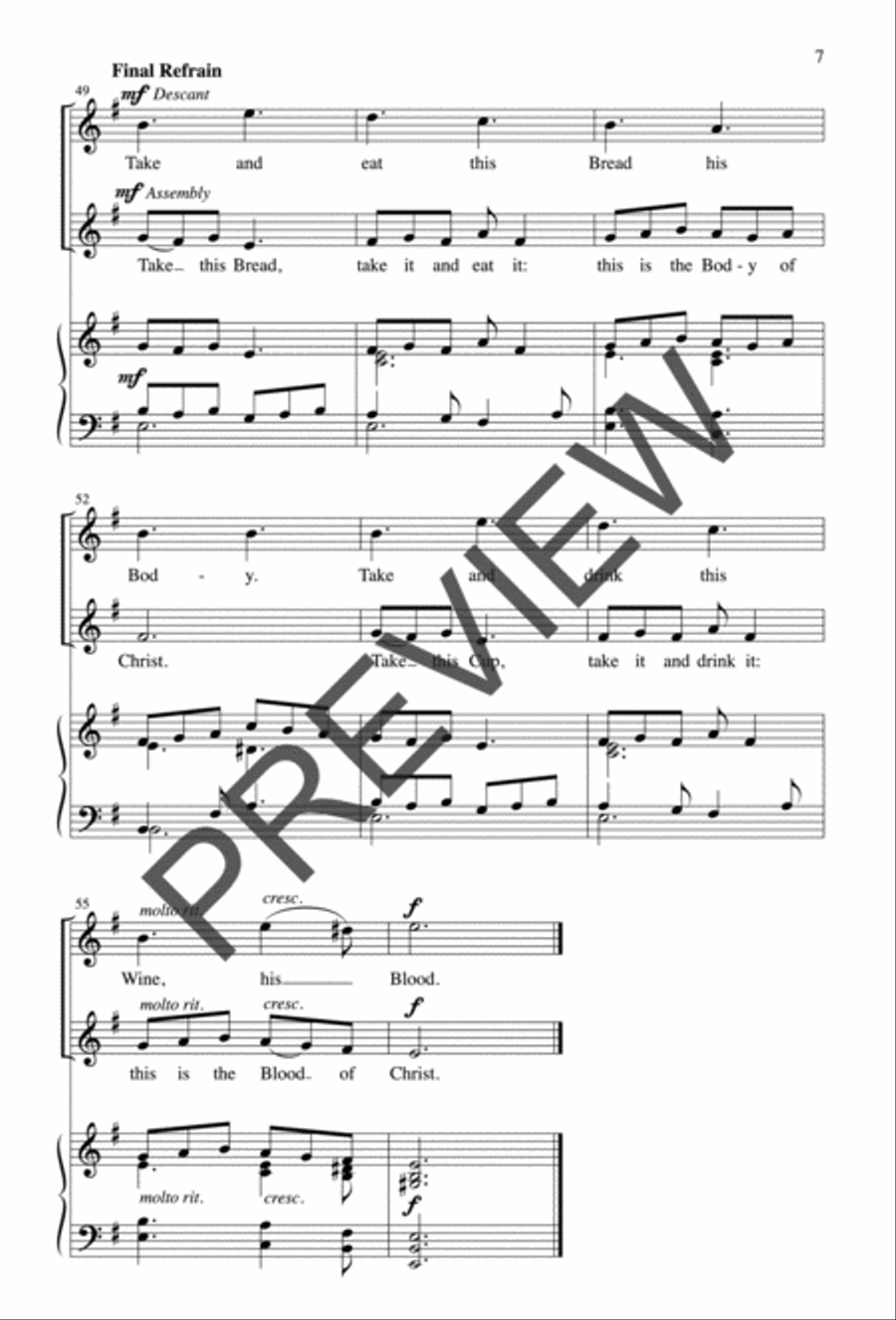 Take This Bread Take This Bread 4-Part scores gallery preview page 7