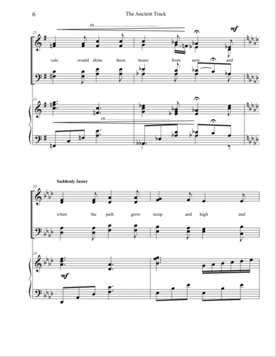 The Ancient Track 4-Part scores gallery preview page 6