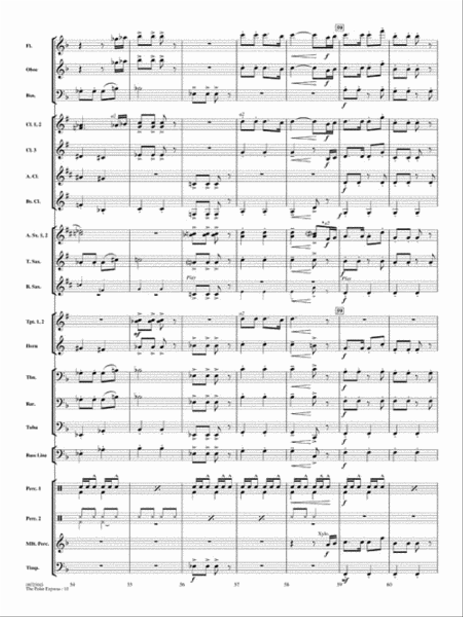 The Polar Express (Medley) Concert Band scores gallery preview page 11