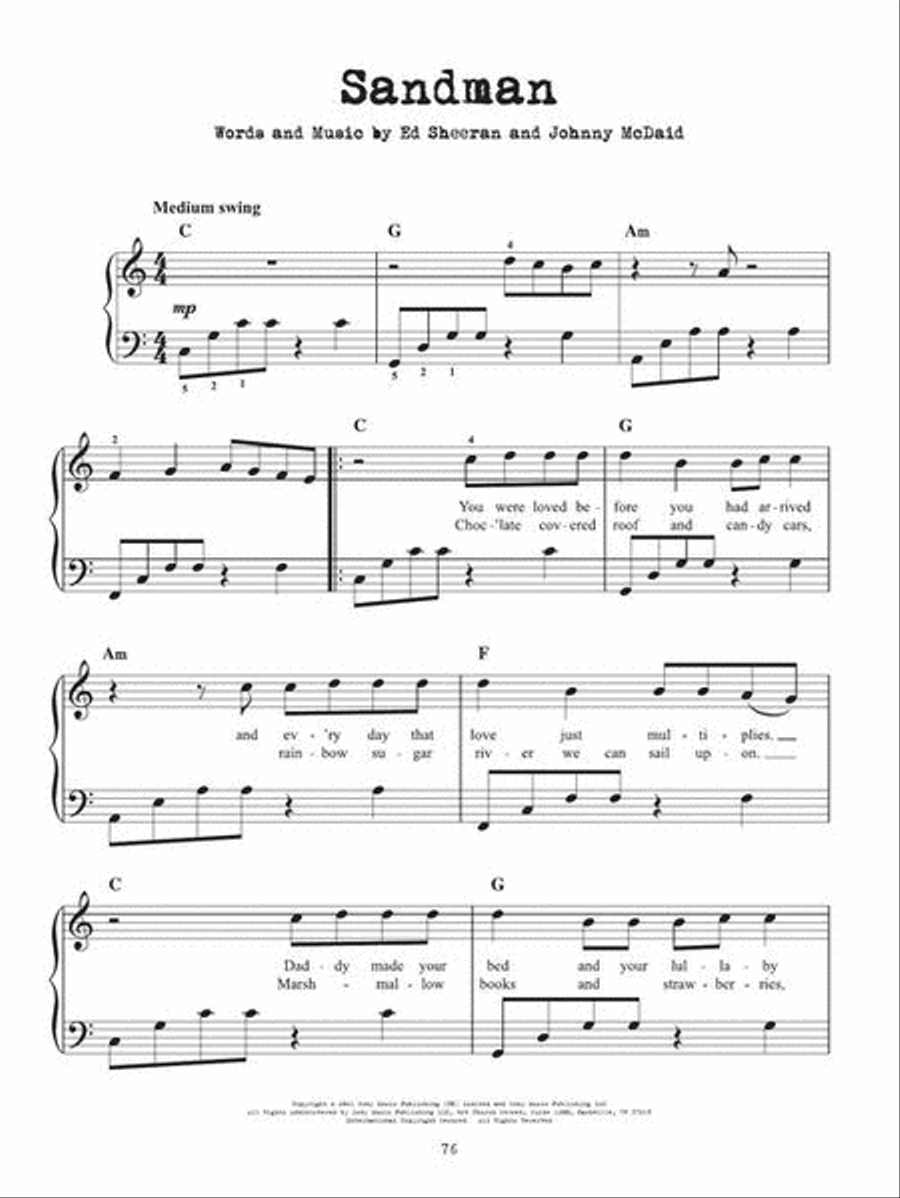Ed Sheeran – Equals Ed Sheeran – Equals Easy Piano scores gallery preview page 5