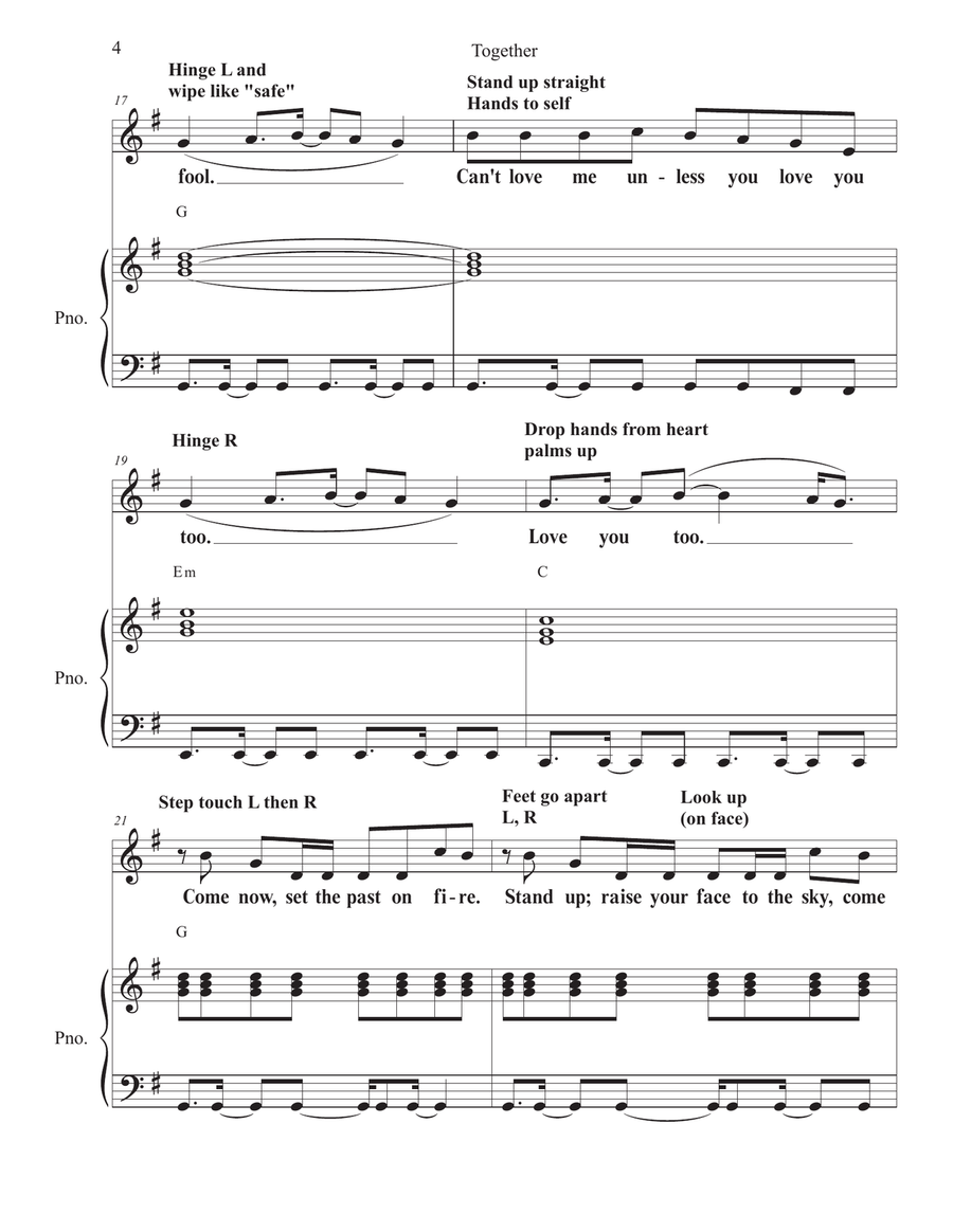 Together Unison Choir scores gallery preview page 4