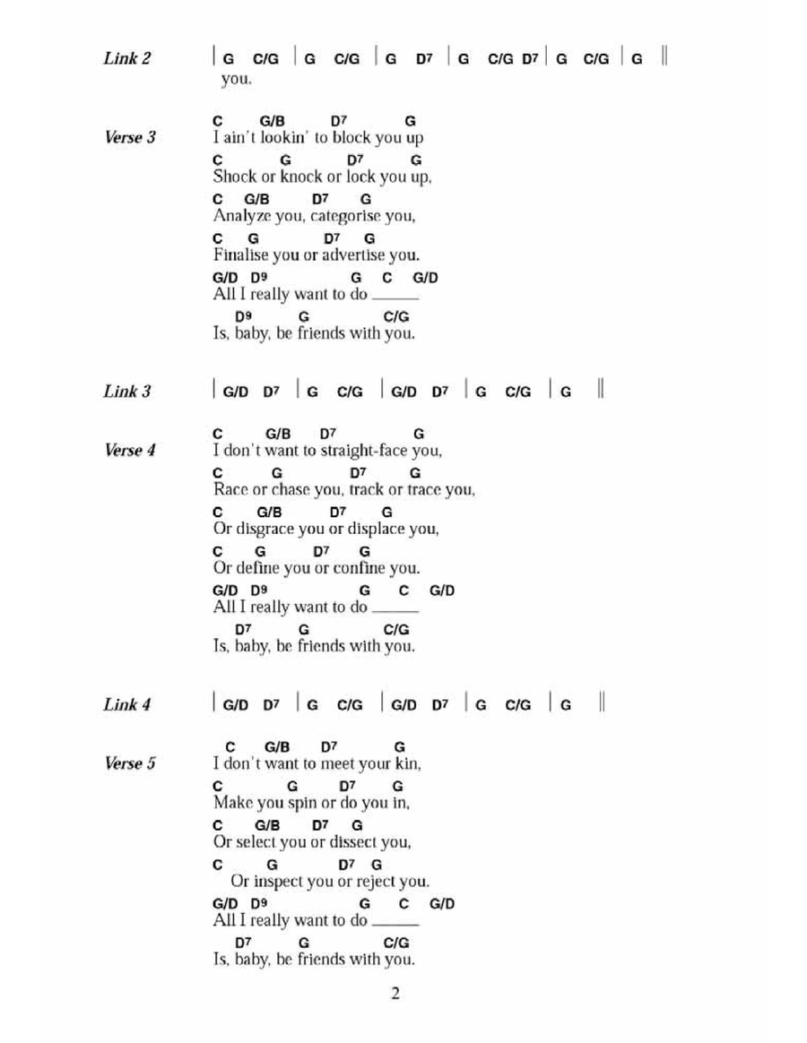 All I Really Want To Do Acoustic Guitar scores gallery preview page 2