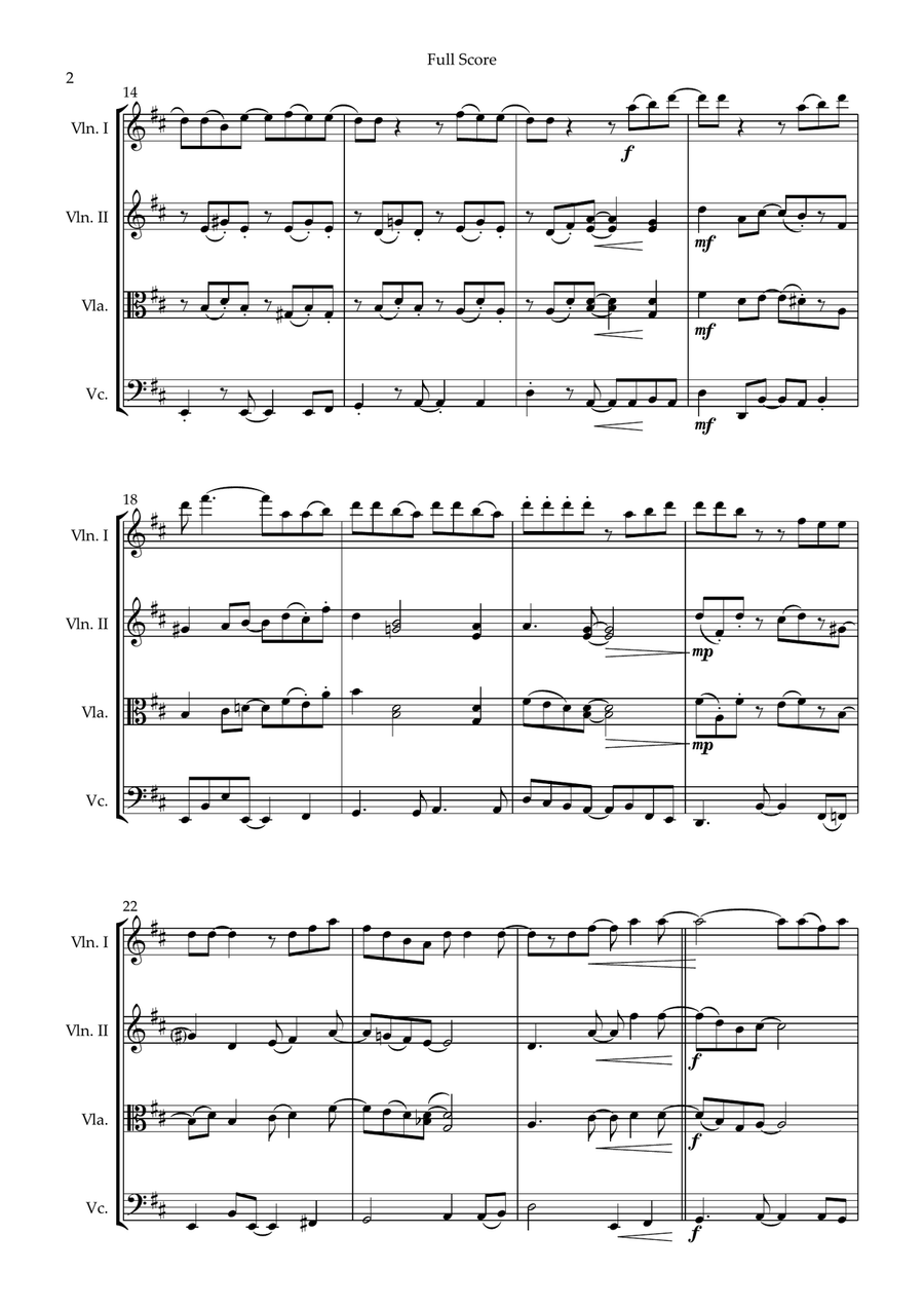Everything Everything String Quartet scores gallery preview page 2