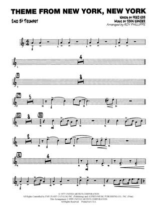 New York, New York, Theme from: 2nd B-flat Trumpet