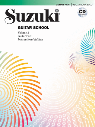 Book cover for Suzuki Guitar School, Volume 3